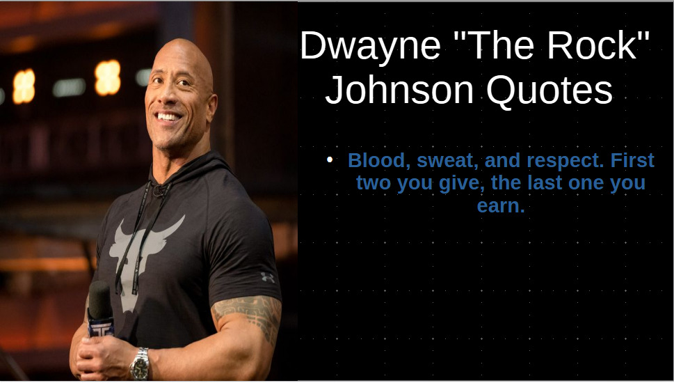 TheRock6 Rock-Solid Motivation: Top 9 Quotes by Dwayne Johnson
