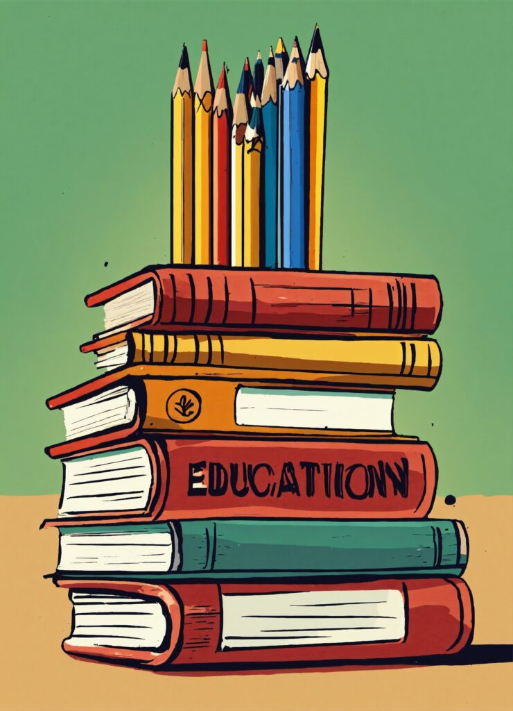 a stack of pencils with the word education International Day of Education - January 24th